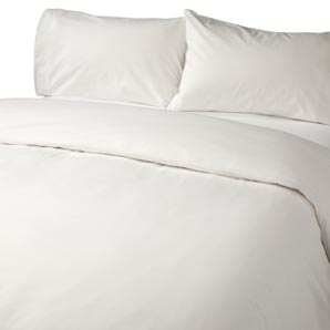 Hanover Cotton Duvet Cover- Single- Oyster