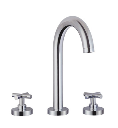 Hara Solid Brass Cross Handle Basin Mixer