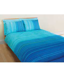 Haze Spangle Kingsize Duvet Cover Set - Blue