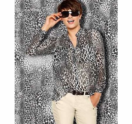 Unbranded Heine Chiffon Animal Print Blouse