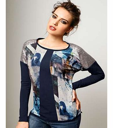 Unbranded Heine Long Sleeve Printed Top