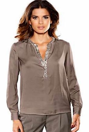 Unbranded Heine Sequin Detail Blouse