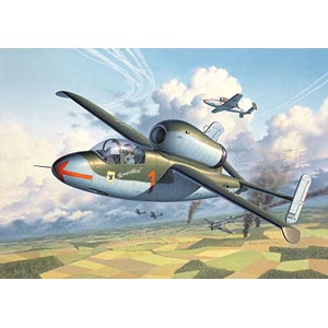 Heinkel He-162 A-2 Salamander plastic kit from German specialists Revell. The Heinkel He 162 A-2 Sal