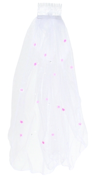 Unbranded Hen Party: Detailed Veil on Comb