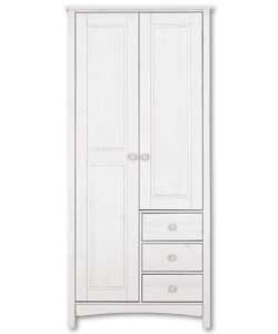 Highgrove White 2 Door- 3 Drawer Robe