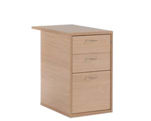 Unbranded Holz desk high pedestals