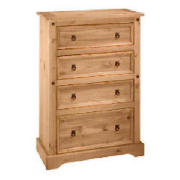 Unbranded Honduras 4 drawer Chest, Antique Pine