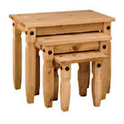 Unbranded Honduras Nest of Tables, Pine