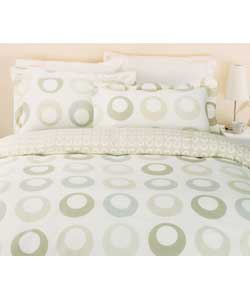 Hoops King Size Duvet Cover Set - Natural
