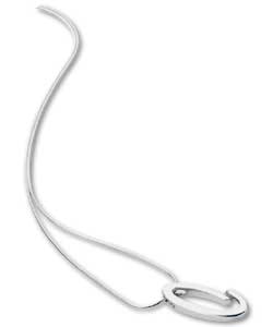 Hot Gems Sterling Silver and Diamond Ladies Pendant