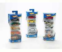 Hot Wheels 5 Car Gift Pk - Colour and Character May Vary