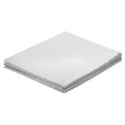Unbranded Hotel 5* Double Flat Sheet, Black Satin Stitich