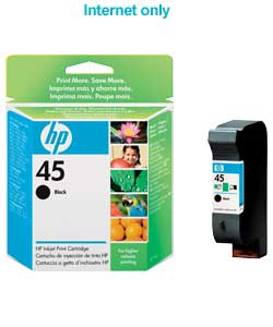 Unbranded HP 45 Black Ink Cartridge