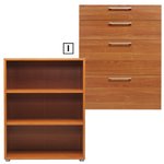 (i) 2 Drawer/2 Filing Drawer Unit