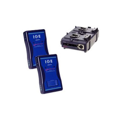 IDX Endura7S Package for Canon XL Camcorders. Kit includes two Endura 7S batteries, VL-2 charger, an
