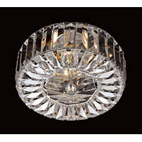 Unbranded IMCE09117 2CH - Chrome and Crystal Semi Flush Light