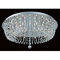 Unbranded IMCEH09188 15CH - 15 Light Crystal Semi Flush Light