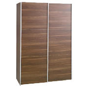 Unbranded Imola Small Sliding Wardrobe, Dark Walnut Finish