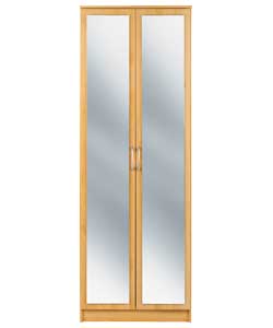 Unbranded Impressions 2 Mirror Door Wardrobe - Beech