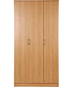 Unbranded Impressions 3 Door Wardrobe - Oak