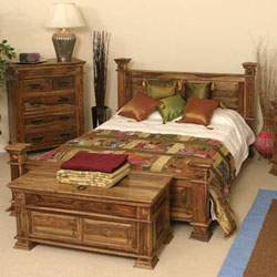 Indian - Bedroom 5FT Bedstead - Sheesham Wood