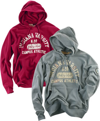 These laidback casual tops have that old school, retro feel about them. They