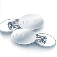 Unbranded Initialled Sterling Silver Cufflinks