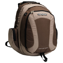 Large 40 litre backpack with padded notebook section. Comfortable padded waist strap and sternum str