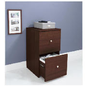 Unbranded Isaac 2 Drawer Filer, Walnut Effect