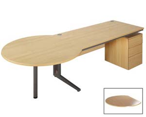 IT elegance circular desk extension