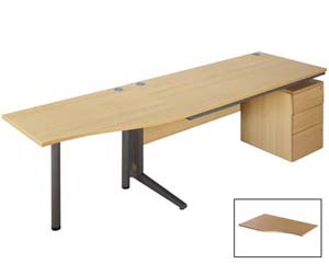 IT elegance wave desk extension