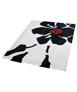 Jardin Black Wool Rug