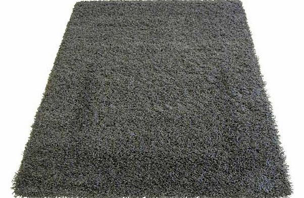 Unbranded Jazz Shaggy Rug - Anthracite - 120 x 170cm