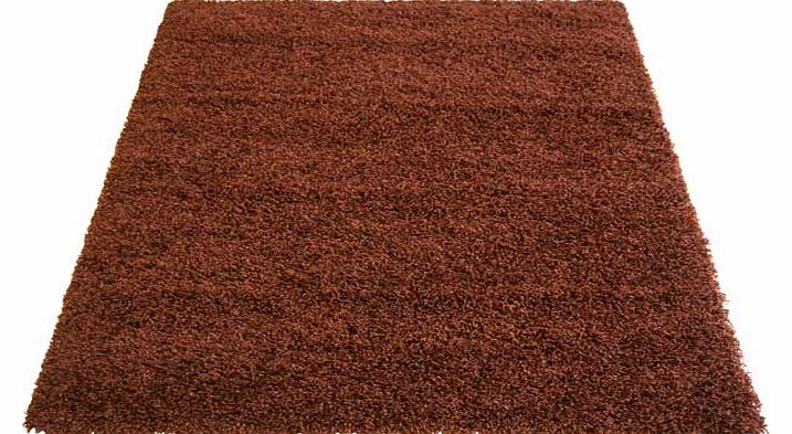 Unbranded Jazz Shaggy Rug - Chocolate - 80 x 150cm