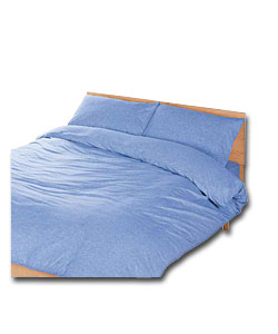 Jersey Single Duvet Set Blue