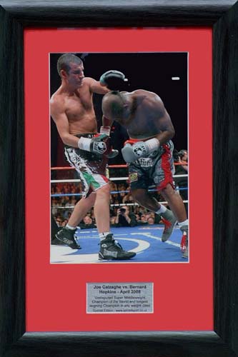 Unbranded Joe Calzaghe vs. Bernard Hopkins - Framed presentation