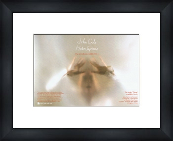 JOHN CALE Hobosapiens - Custom Framed Original Ad 34x28cm 23mm black wood frame with white mat Glaze