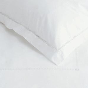 Juliette Pillowcase- White- Oxford