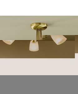 Unbranded Kafka Brass 3 Light Ceiling Fitting