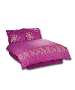 Kandy King Size Valance Fuschia