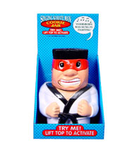KARATE SINGING COOKIE JAR "EVERYBODY WAS KUNG FU F