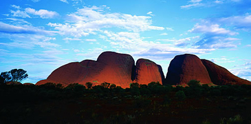 sunset kata tjuta national park parks olga olgas gorge gorges wine champagne domes creek dome desert