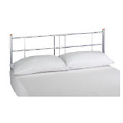 Unbranded Kavala Metal Double Headboard, Silver Alloy