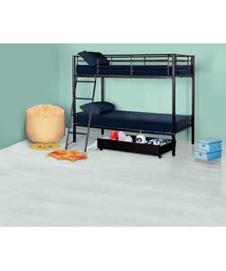 Unbranded Kenny Black Bunk Bed Frame