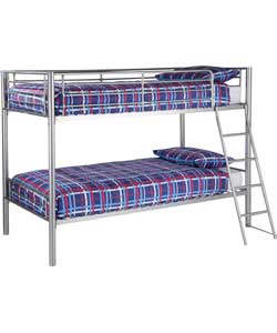 Unbranded Kenny Silver Shorty Bunk Bed with Charley Mattress