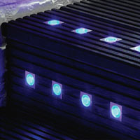 Keso Maxi 10 Pack Square 30mm LV 3 Blue LED