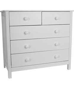 Unbranded Kids Scandinavia 3 2 Drawer Chest - White