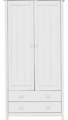 Unbranded Kids Scandinavia Tall 2 Door 2 Drawer Wardrobe -