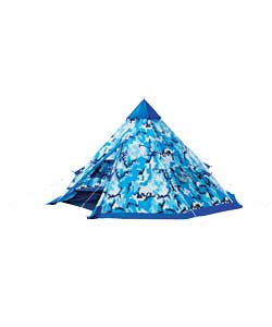 Unbranded Kids Teepee - Blue Camo