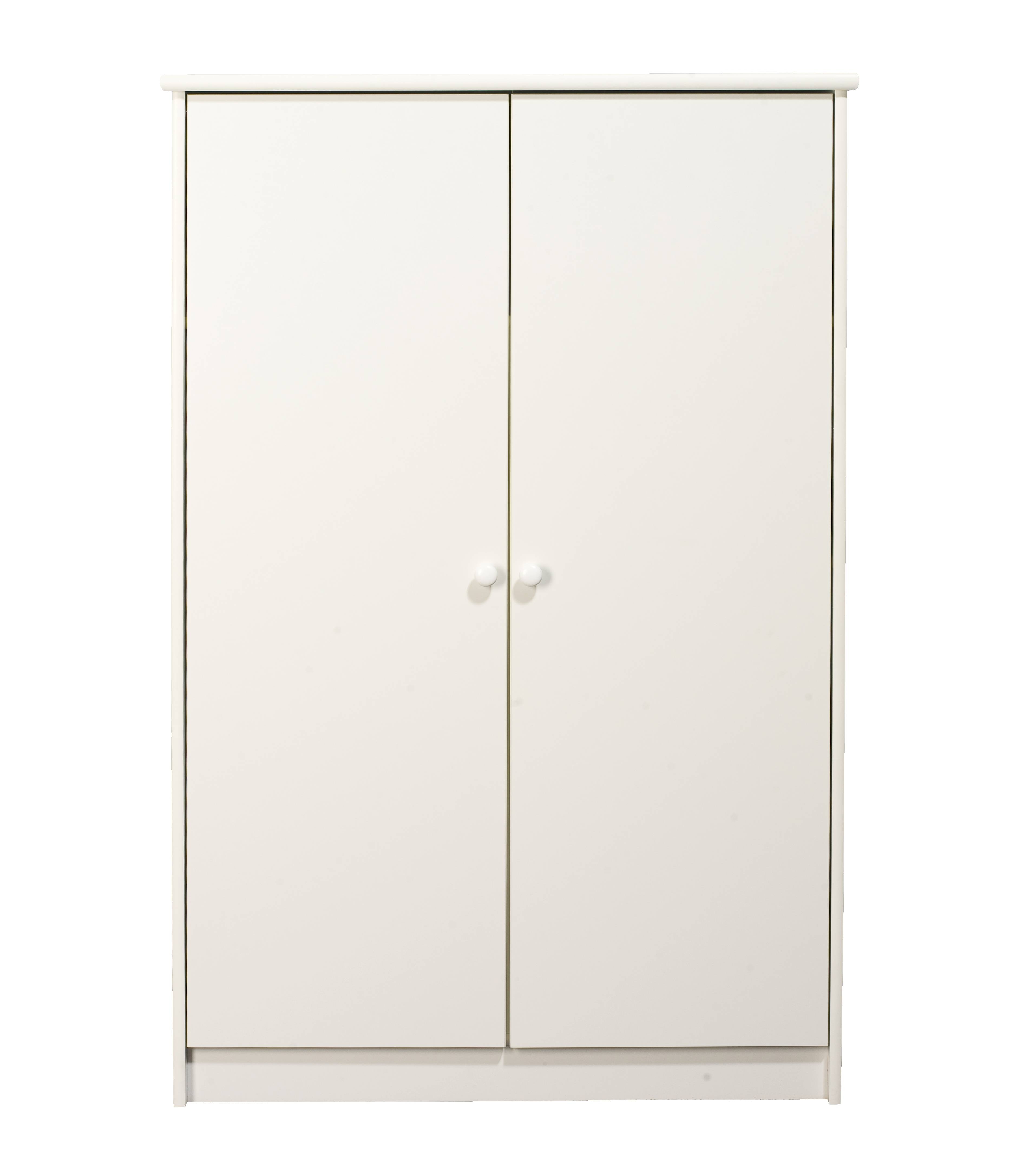 Unbranded Kids World White 2 Door Fitted Wardrobe